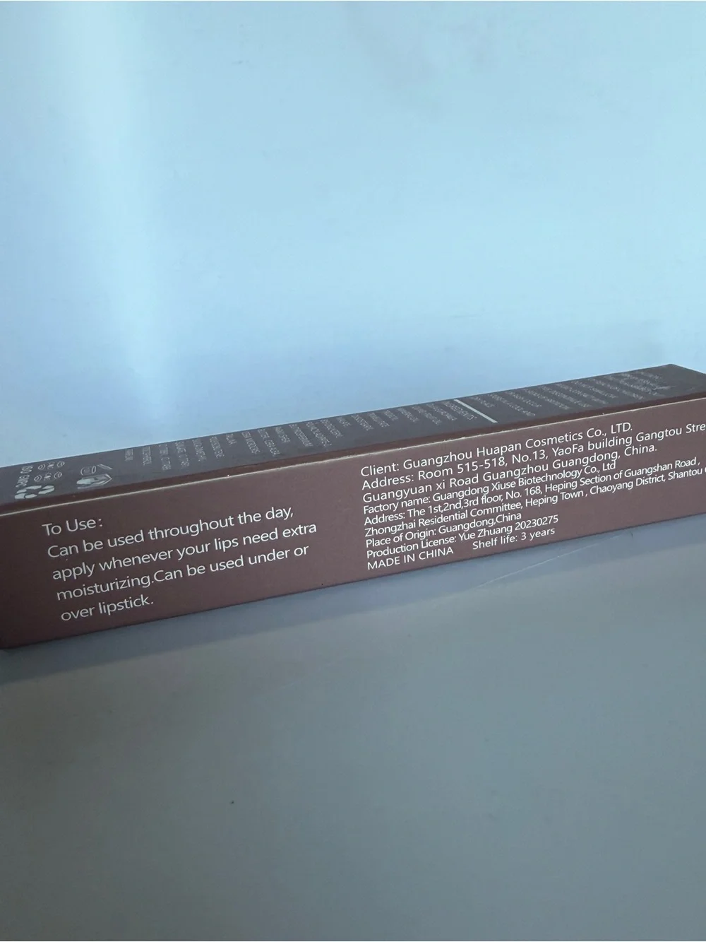 Lip Balm Butter — Vanilla Beige- Miami Cosmetics- New In Box